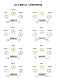 Beispiel Ranking 3 für Abizeitung