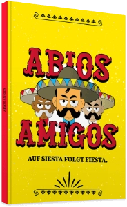 Abibuch mit Hardcover im Design Abios Amigos