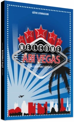 Abibuch-Cover zum Motto ABI Vegas